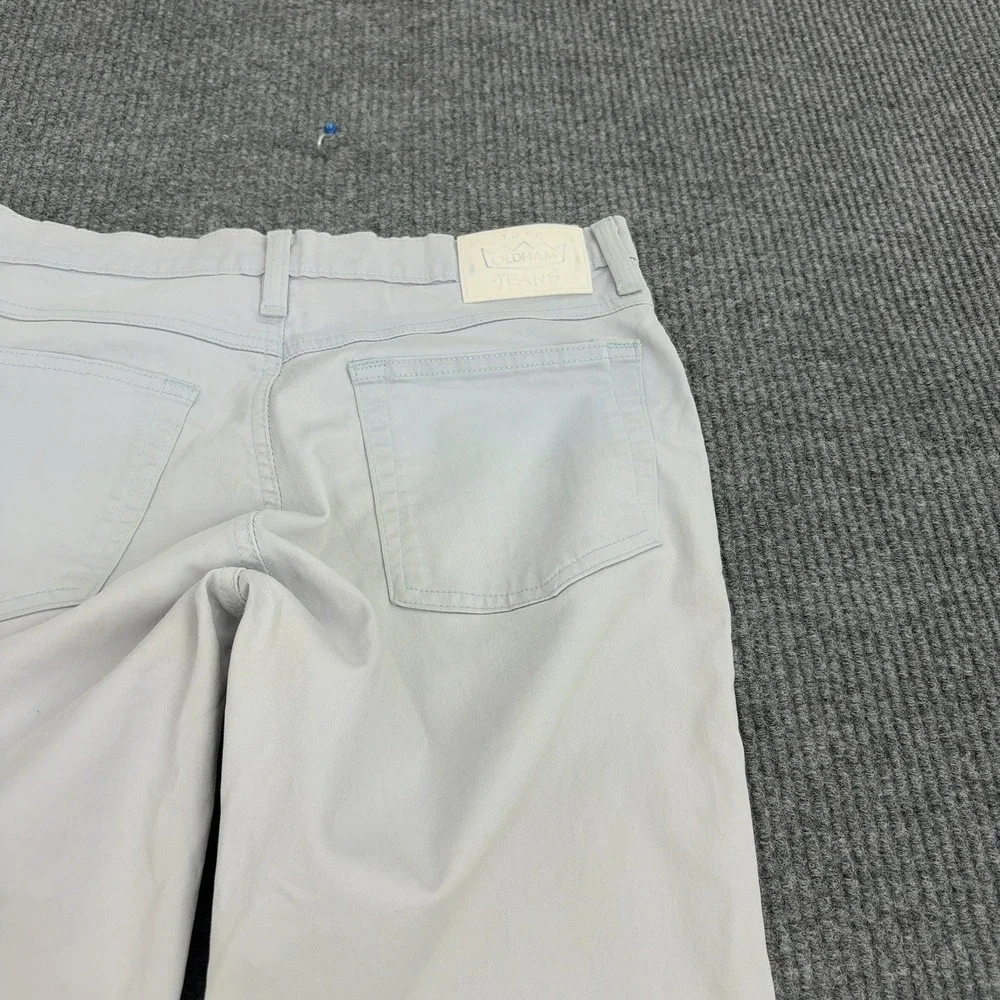 Todd Oldham Jeans Pants Men 31x34 Light Blue Cotton Spandex Stretch Straight Leg